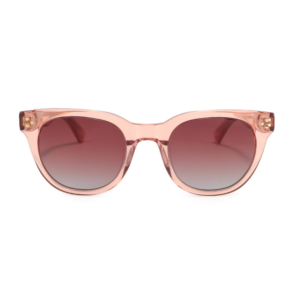 Cleo - Rose - Burgundy Gradient Lens - Polarized