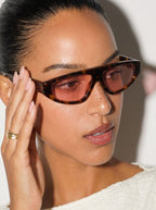 Gia - Dark Havana - Rose Lens - Polarized