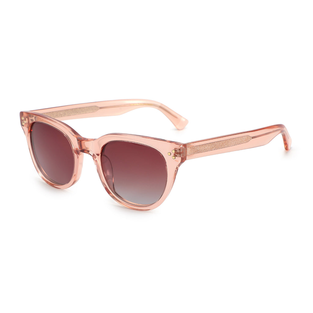 Cleo - Rose - Burgundy Gradient Lens - Polarized