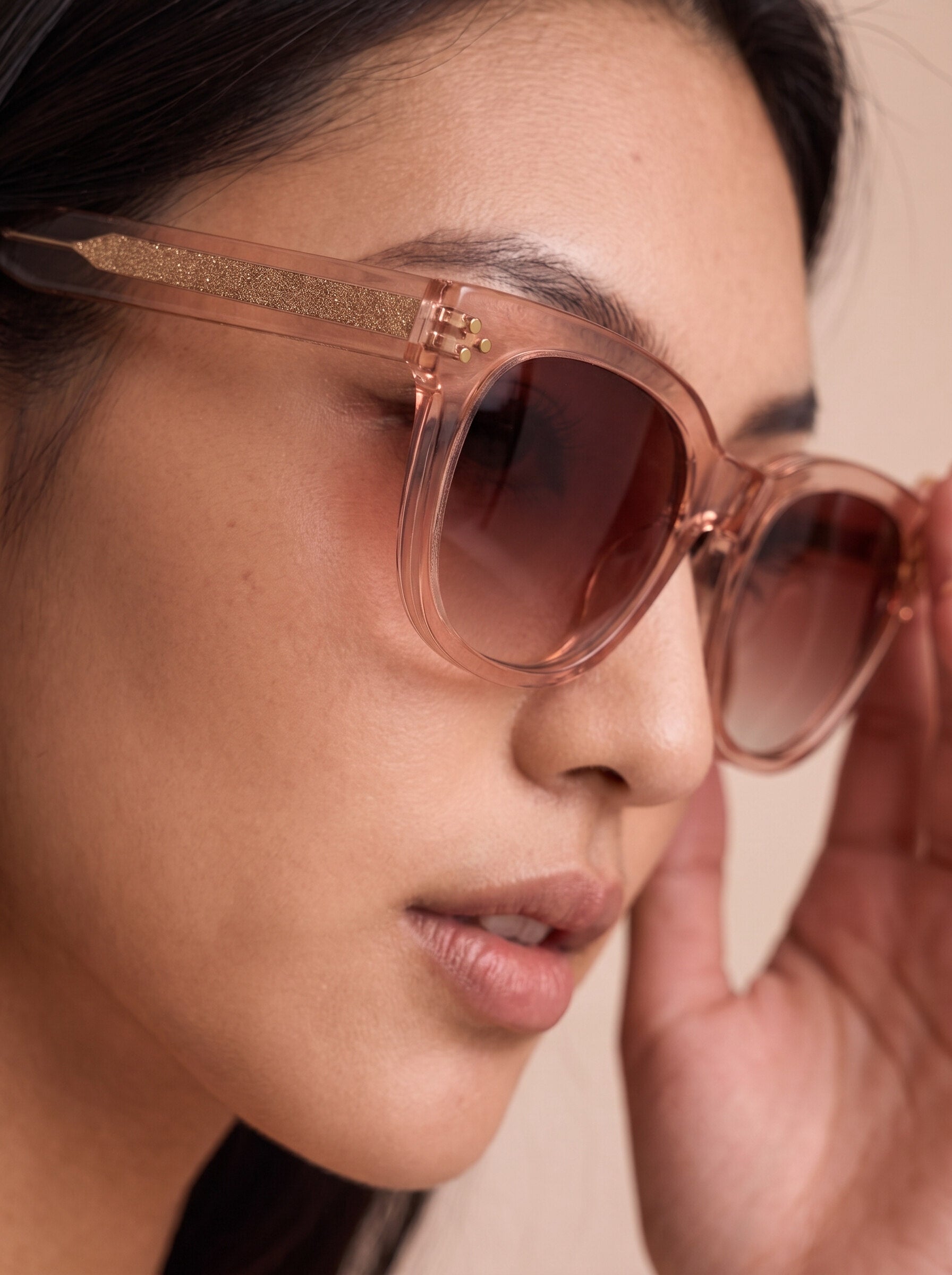 Cleo - Rose - Burgundy Gradient Lens - Polarized