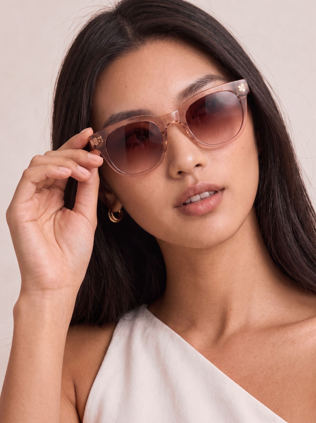 Cleo - Rose - Burgundy Gradient Lens - Polarized